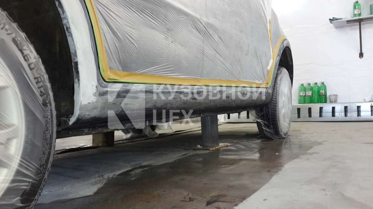 Покраска порогов автомобиля