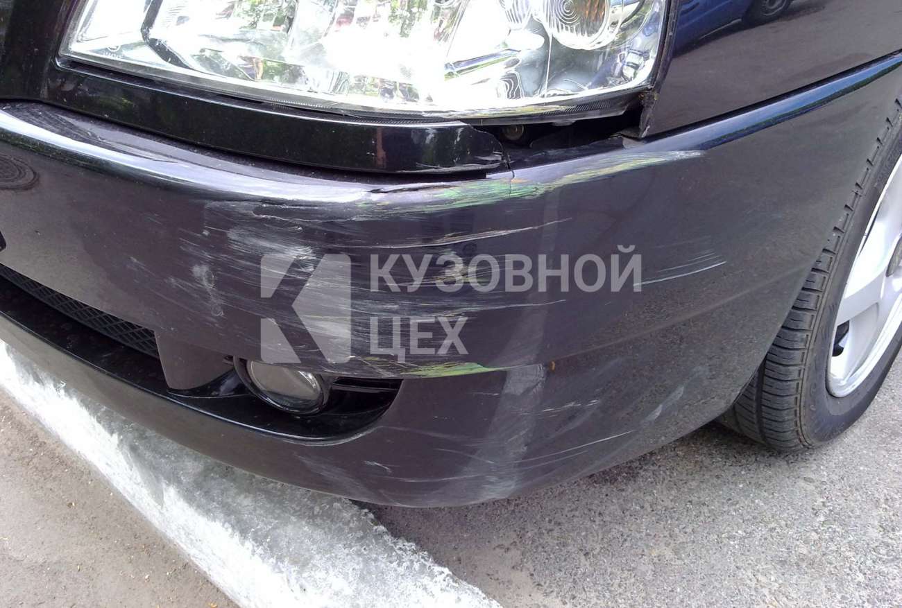 Удаление царапин на бампере