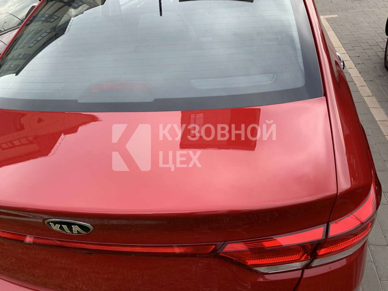 Удаление царапин на багажнике