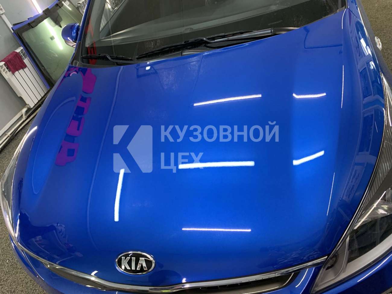 Удаление царапин с капота