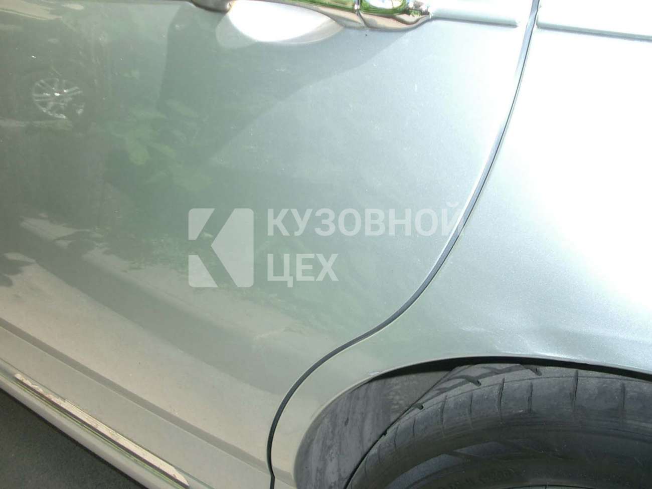 Удаление царапин с крыла
