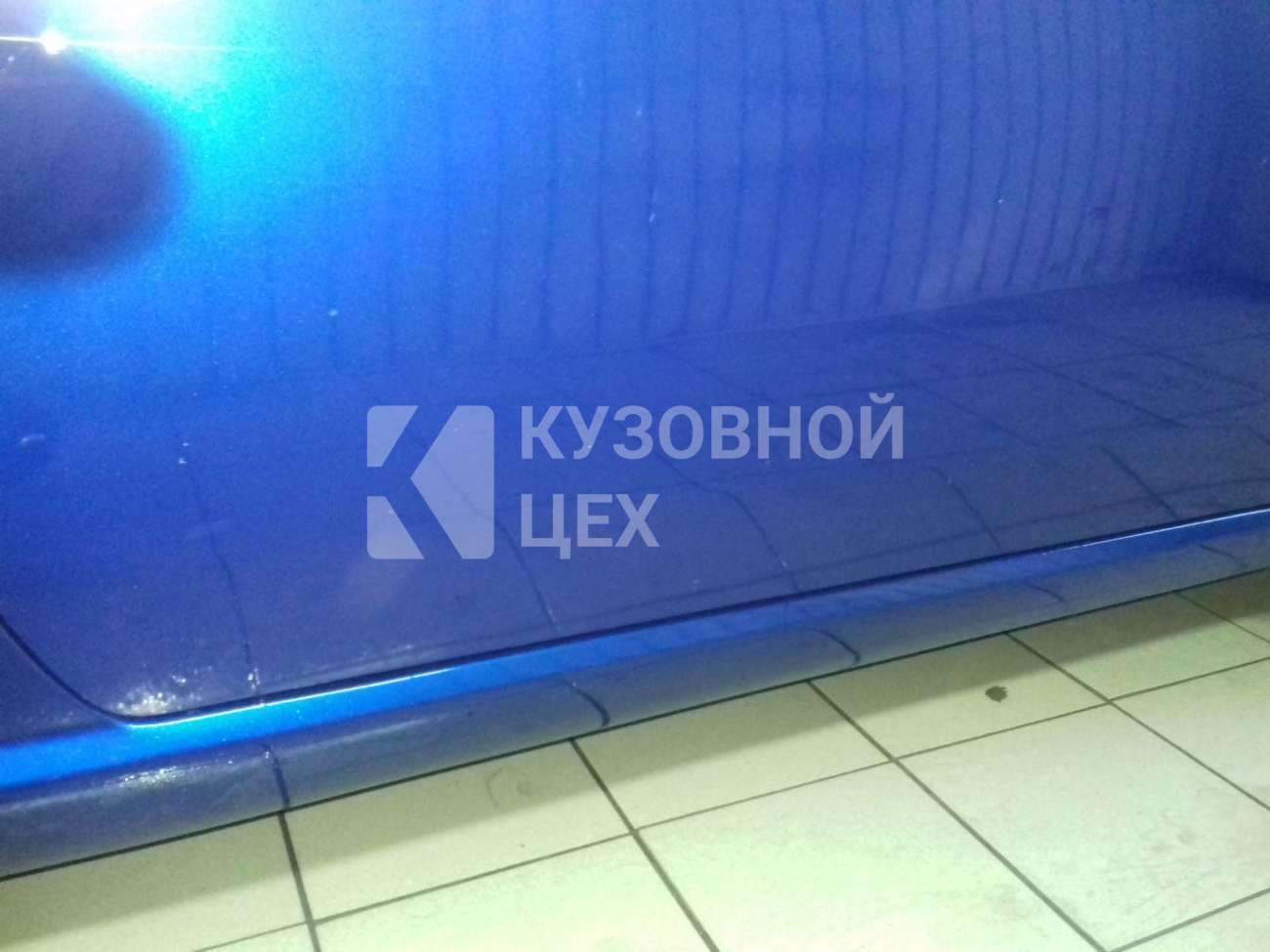 Удаление царапин с порогов