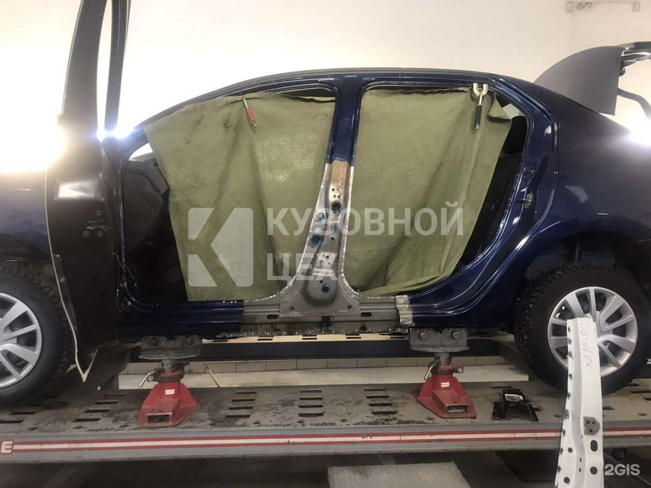 Замена стоек кузова автомобиля